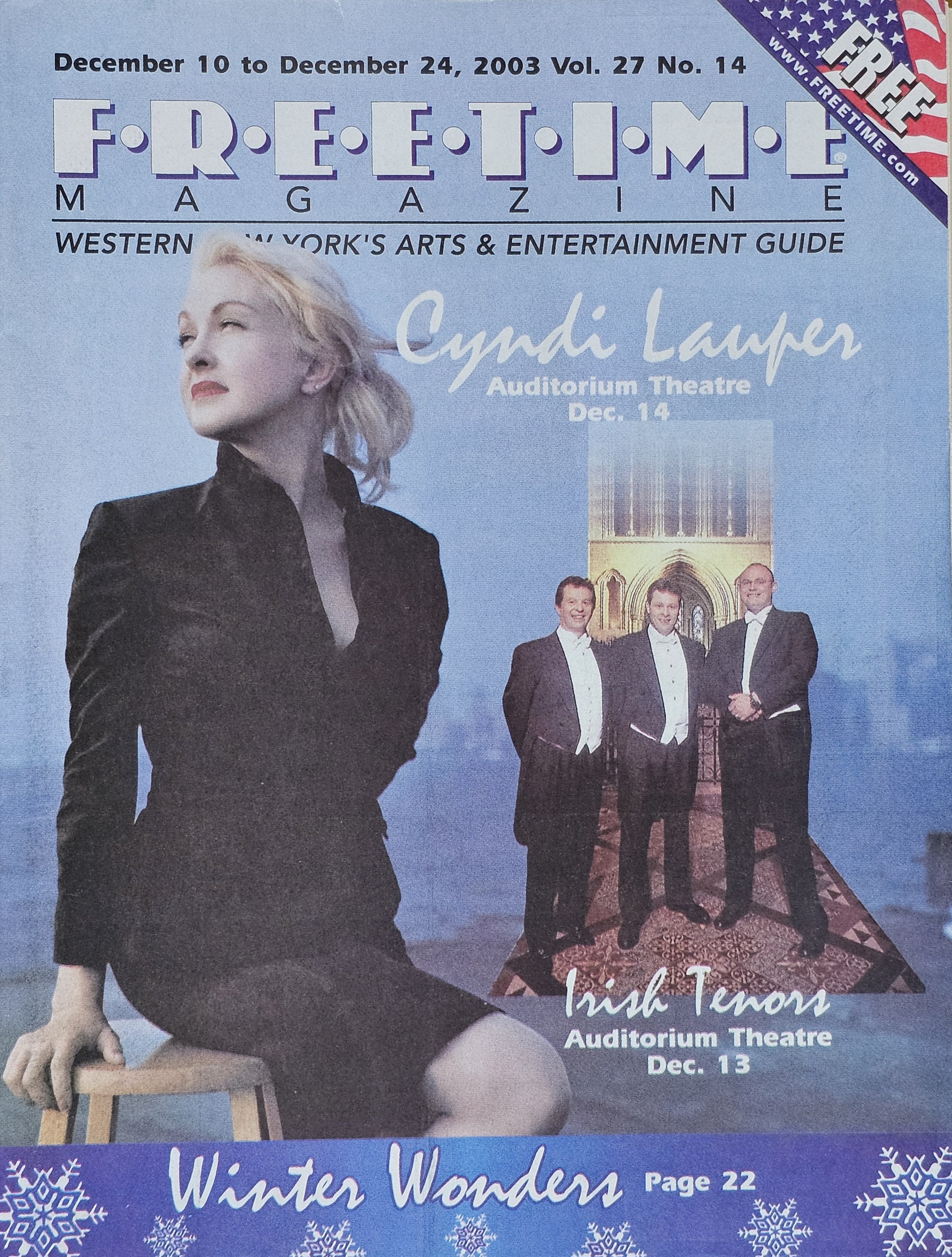  FREETIME MAGAZINE  
December 10, 2003 
Western New York