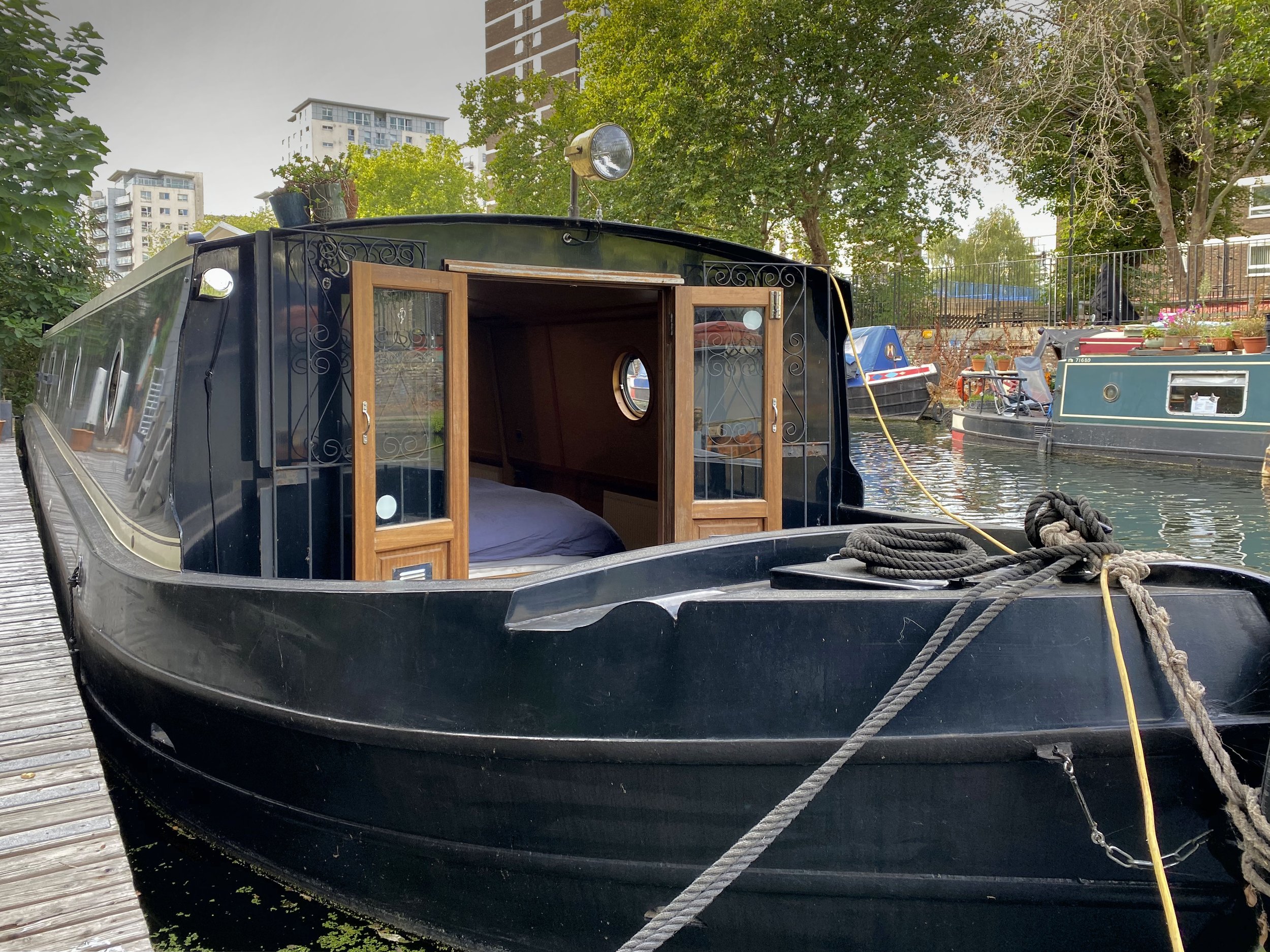 Privately Moored Widebeam Houseboat