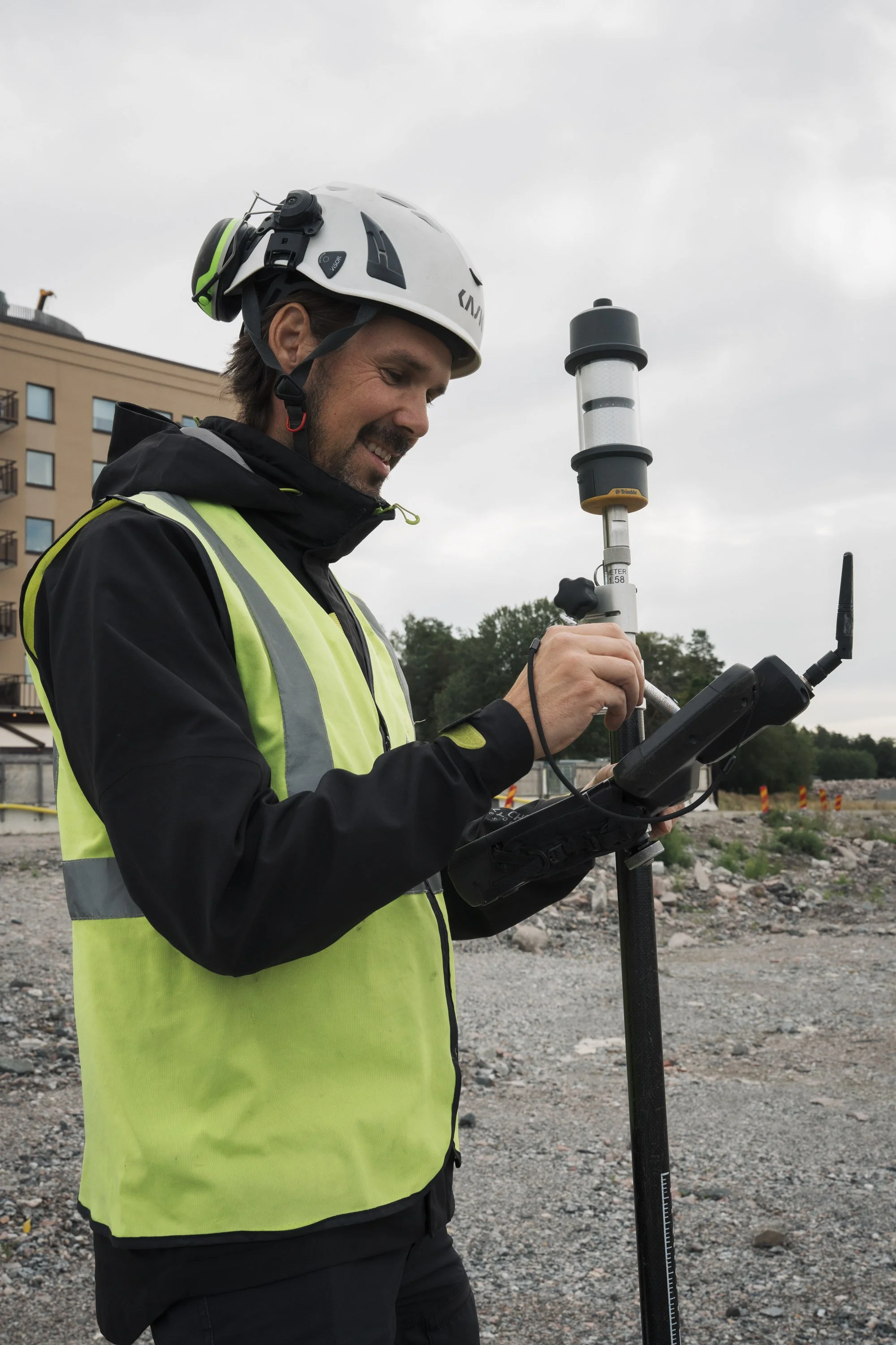 Construction worker commercial construction photography Stockholm