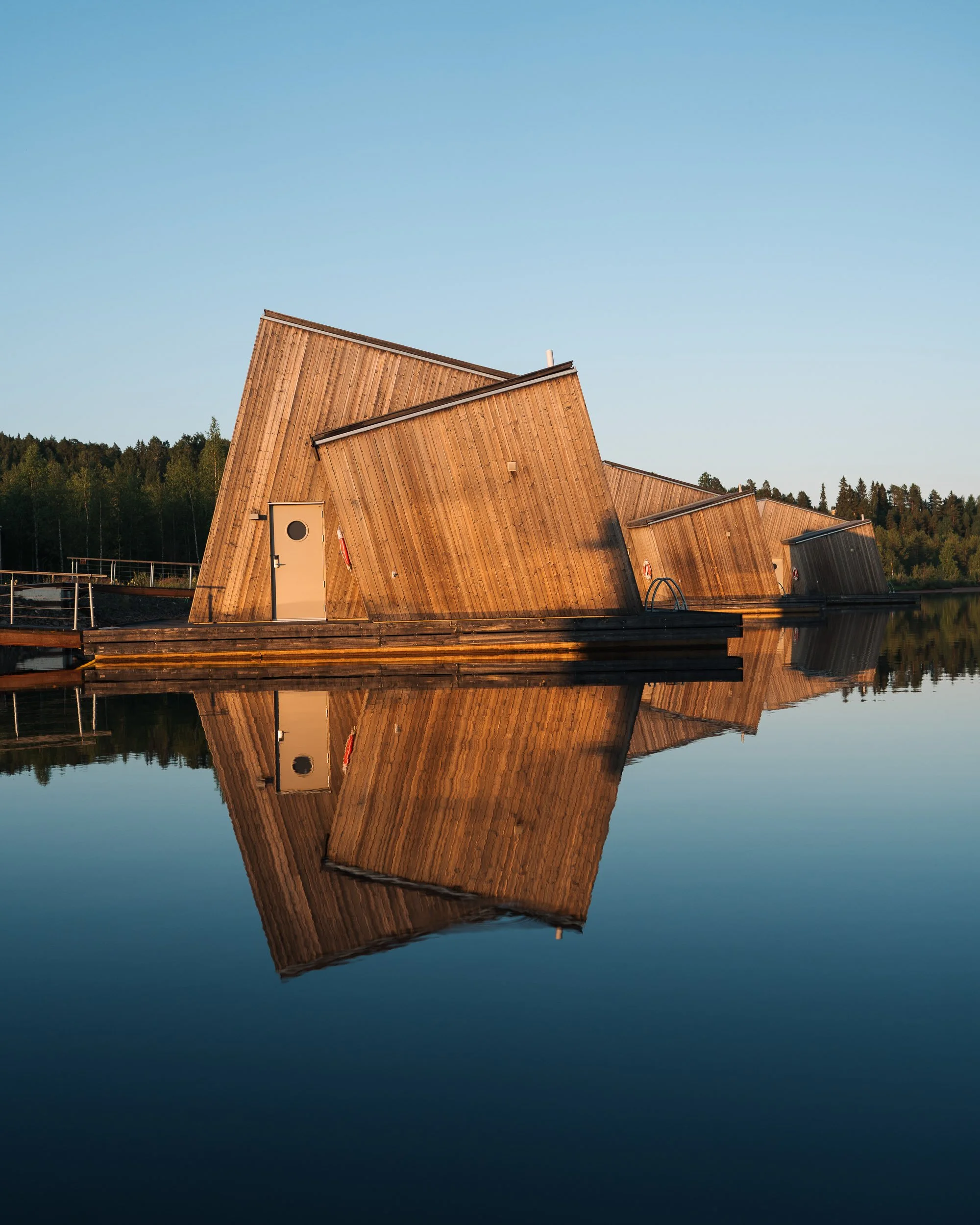 cabin at Arctic Bath, Sweden, hospitatlity photography Stockholm