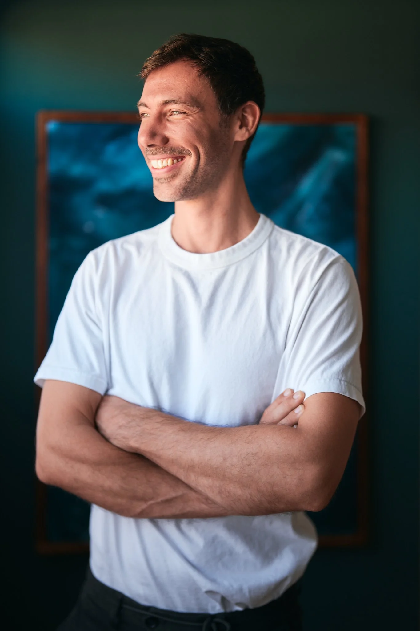Psychotherapeut i.A.u.S. Felix Eichenbaum, MSc in seiner verhaltenstherapeutischen Praxis in Wien Speising.