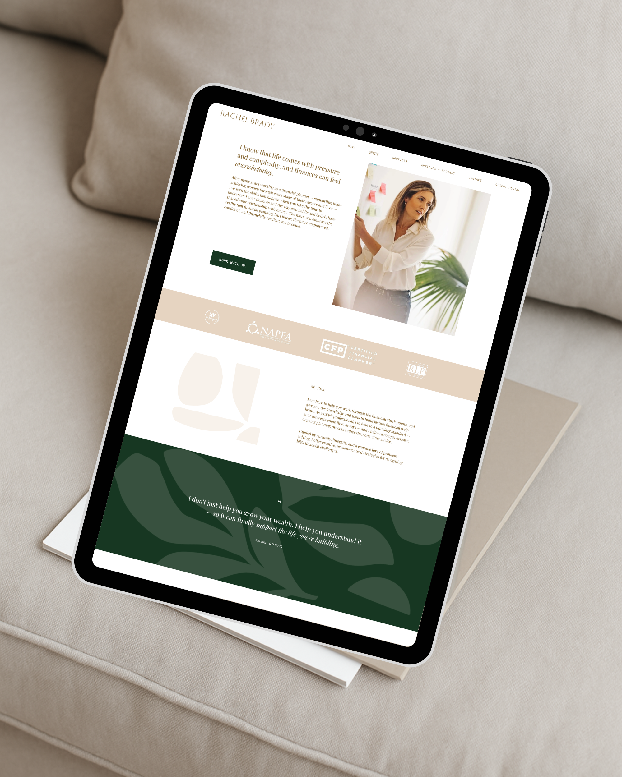 squarespace website for financial advisors