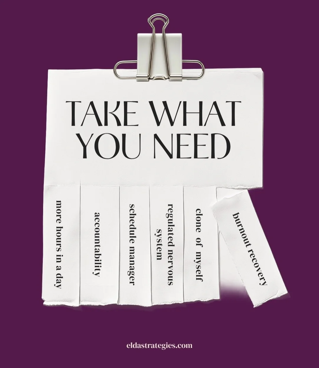 Looking for more hours in a day or a clone of yourself, anyone? 

While we can&rsquo;t quite make those wishes happen, we absolutely are here to help you with the others. Burnout recovery, nervous system support, schedule management, accountability f