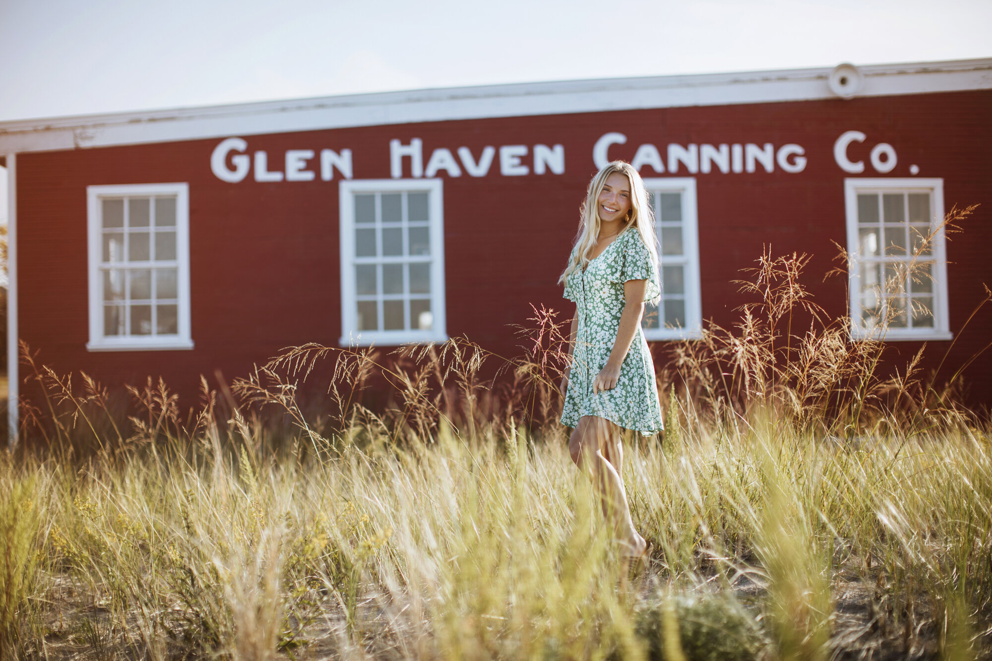 Environmental portrait at Glen Haven Canning Company in Sleeping Bear Dunes.