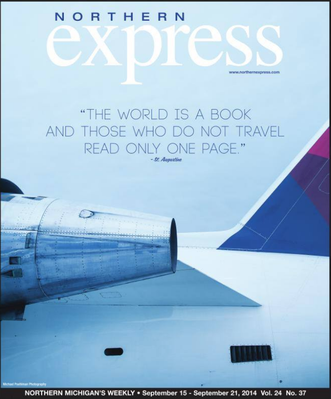 Northern Express magazine cover photographed by Michael Poehlman.