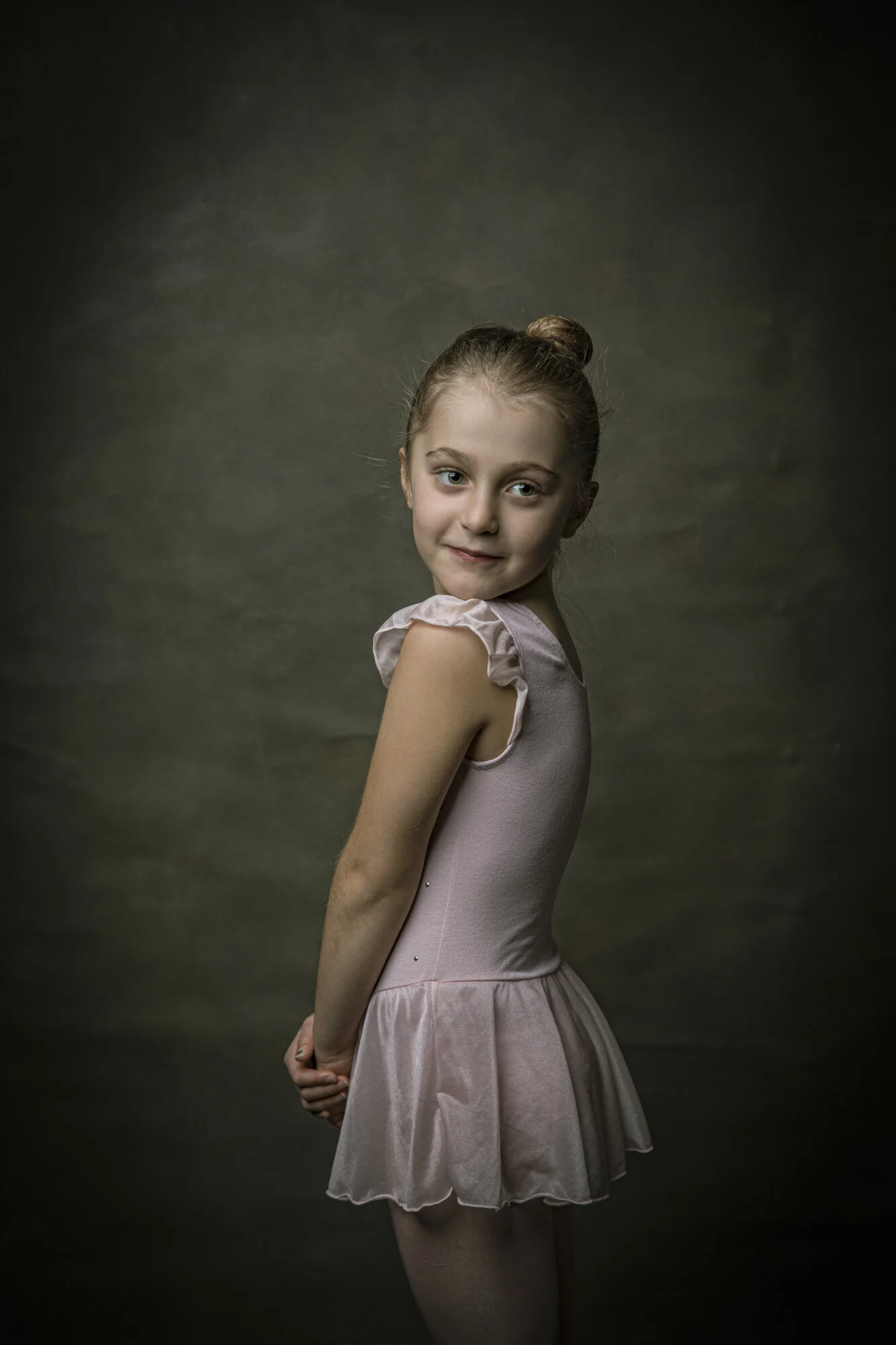 Portrait of young ballet dancer.
