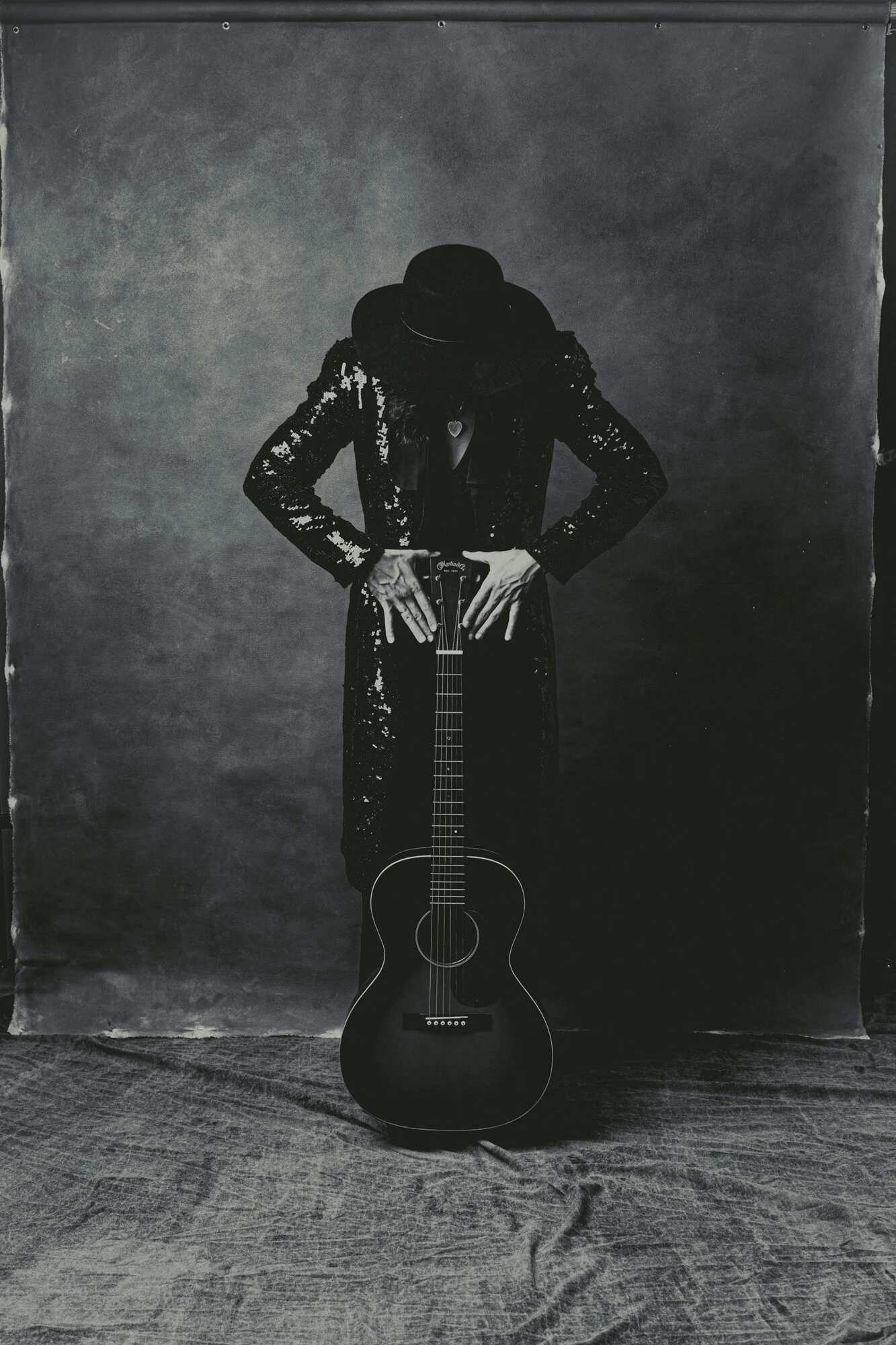 Black and white portrait of singer May Erlewine.