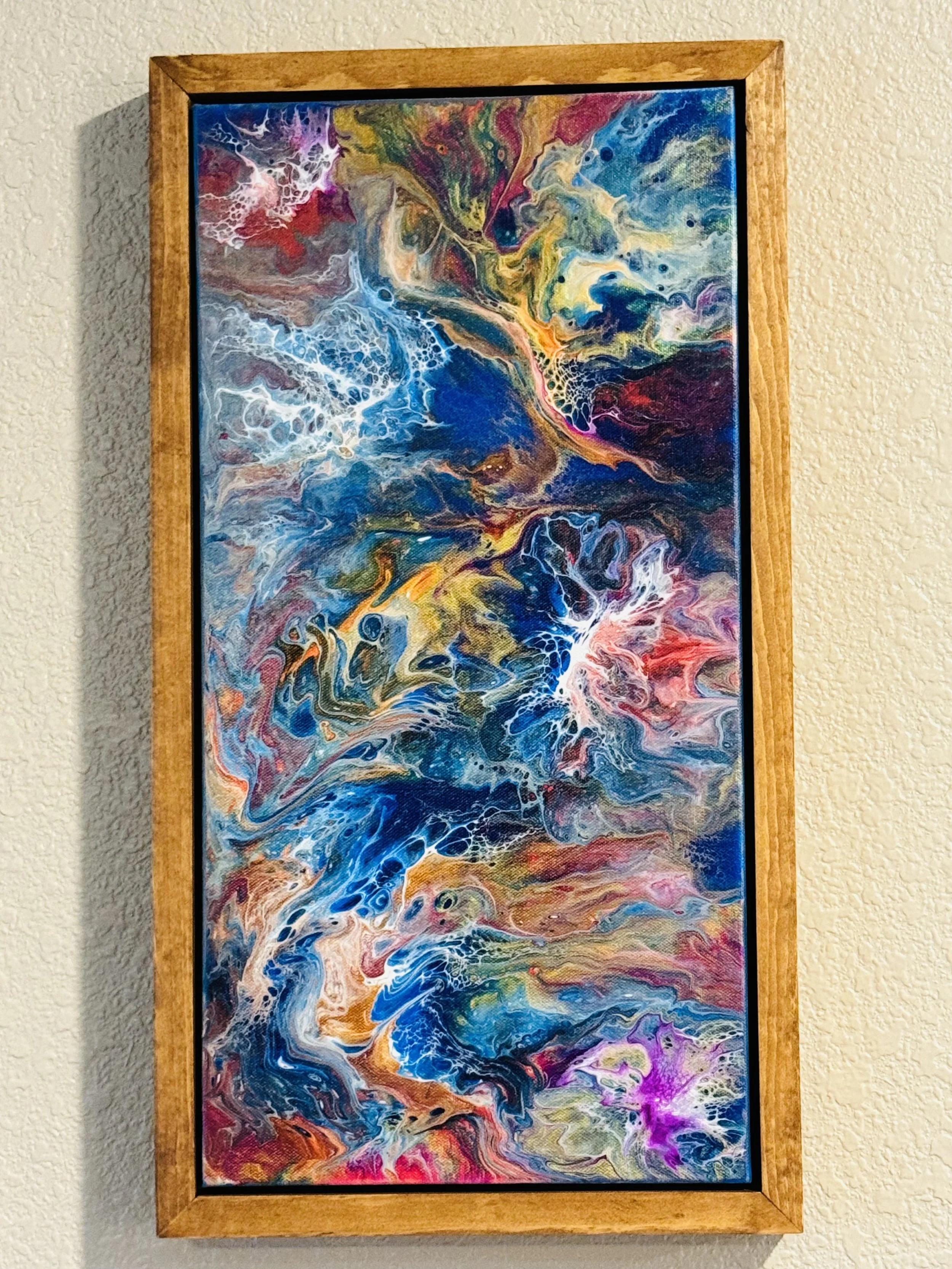 10" x 20" Framed Original Acrylic Artwork