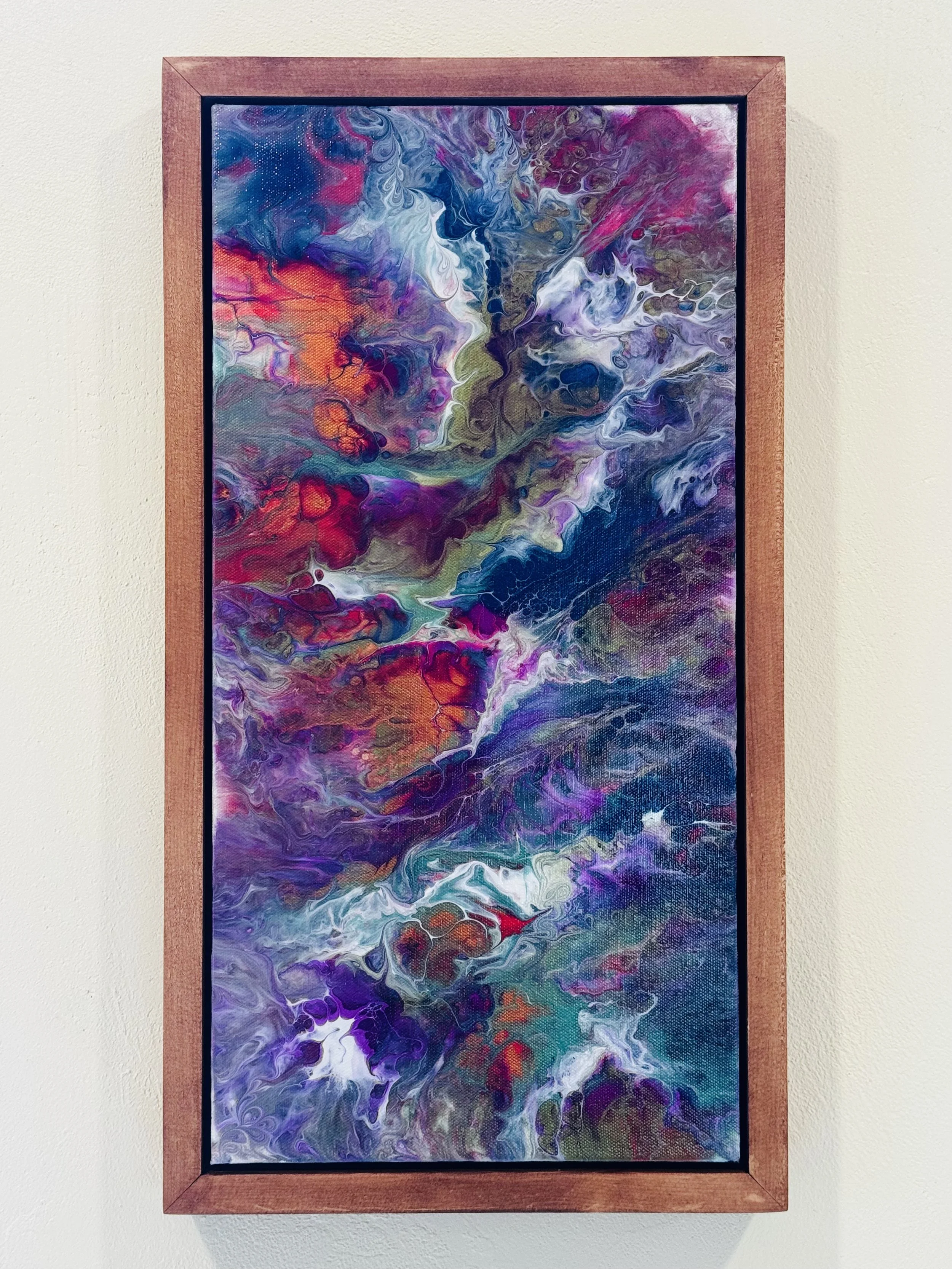 10" x 20" Framed Original Acrylic Artwork