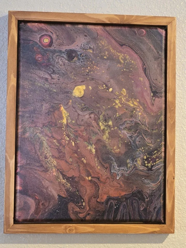 12" x 16" Framed Original Acrylic Artwork
