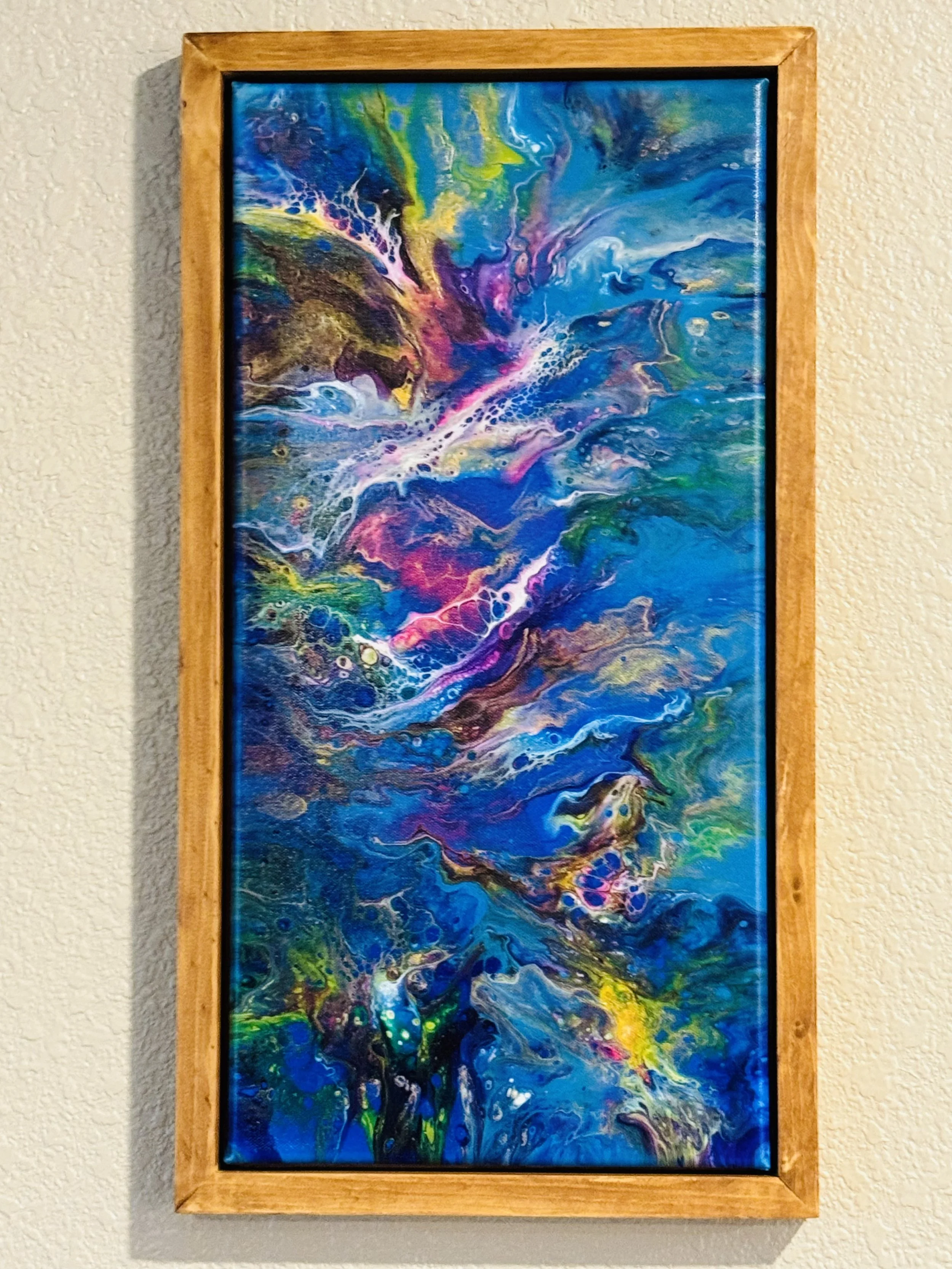 10" x 20" Framed Original Acrylic Artwork