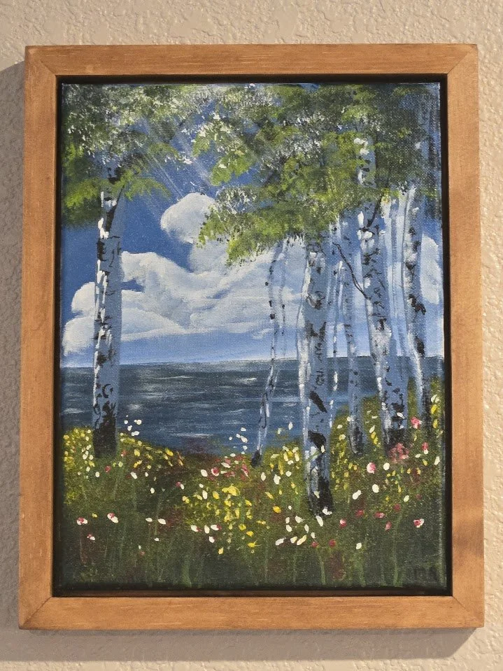 9" x 12"  Framed Original Acrylic Artwork