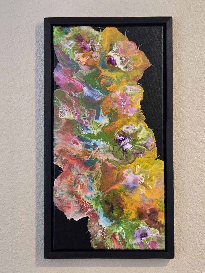 12" x 24"  Framed Original Acrylic Artwork