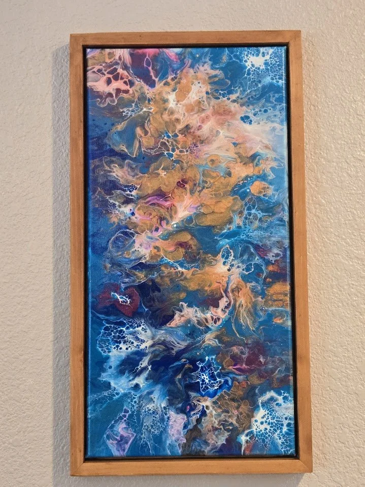 12" x 24"  Framed Original Acrylic Artwork