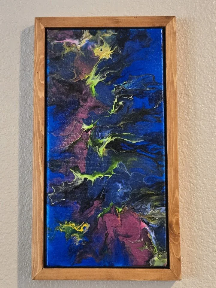 8" x 16"  Framed Original Acrylic Artwork