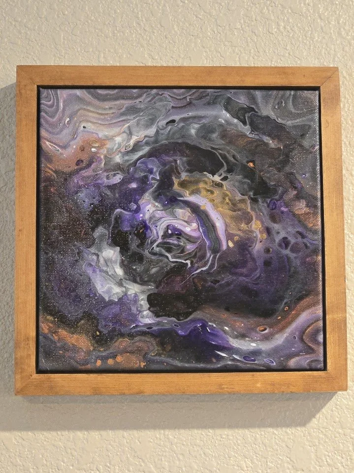 10" x 10"  Framed Original Acrylic Artwork