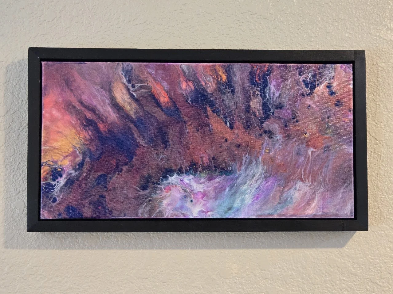 10" x 20" Framed Original Acrylic Artwork