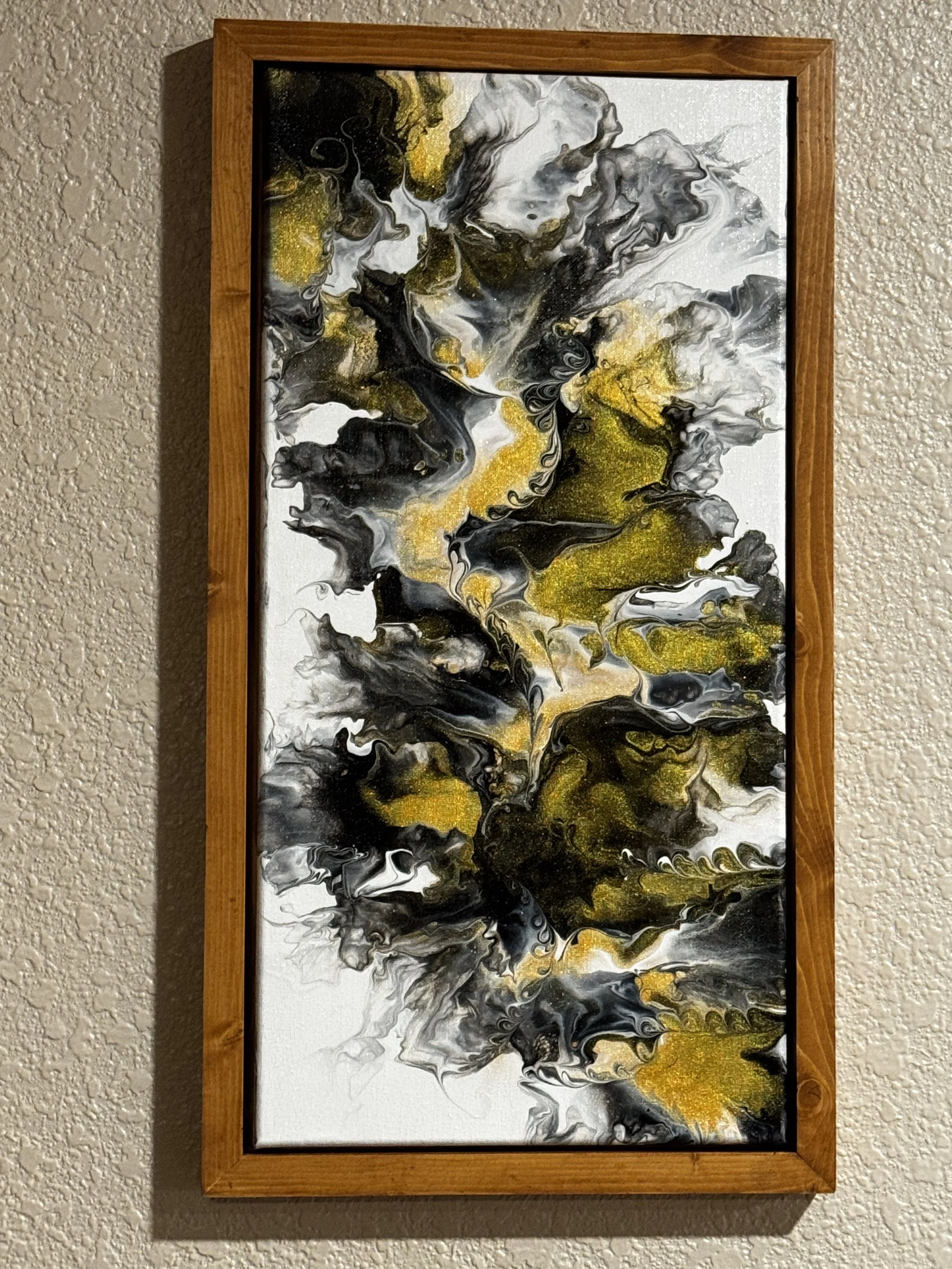10" x 20" Framed Original Acrylic Artwork