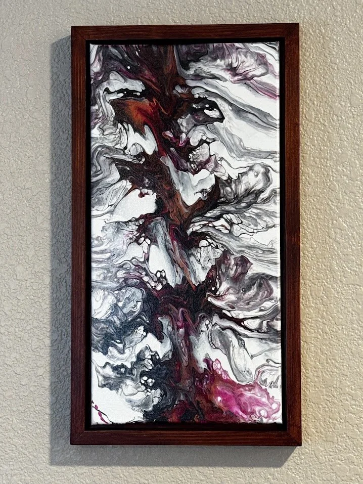 10" x 20" Framed Original Acrylic Artwork     (SOLD)
