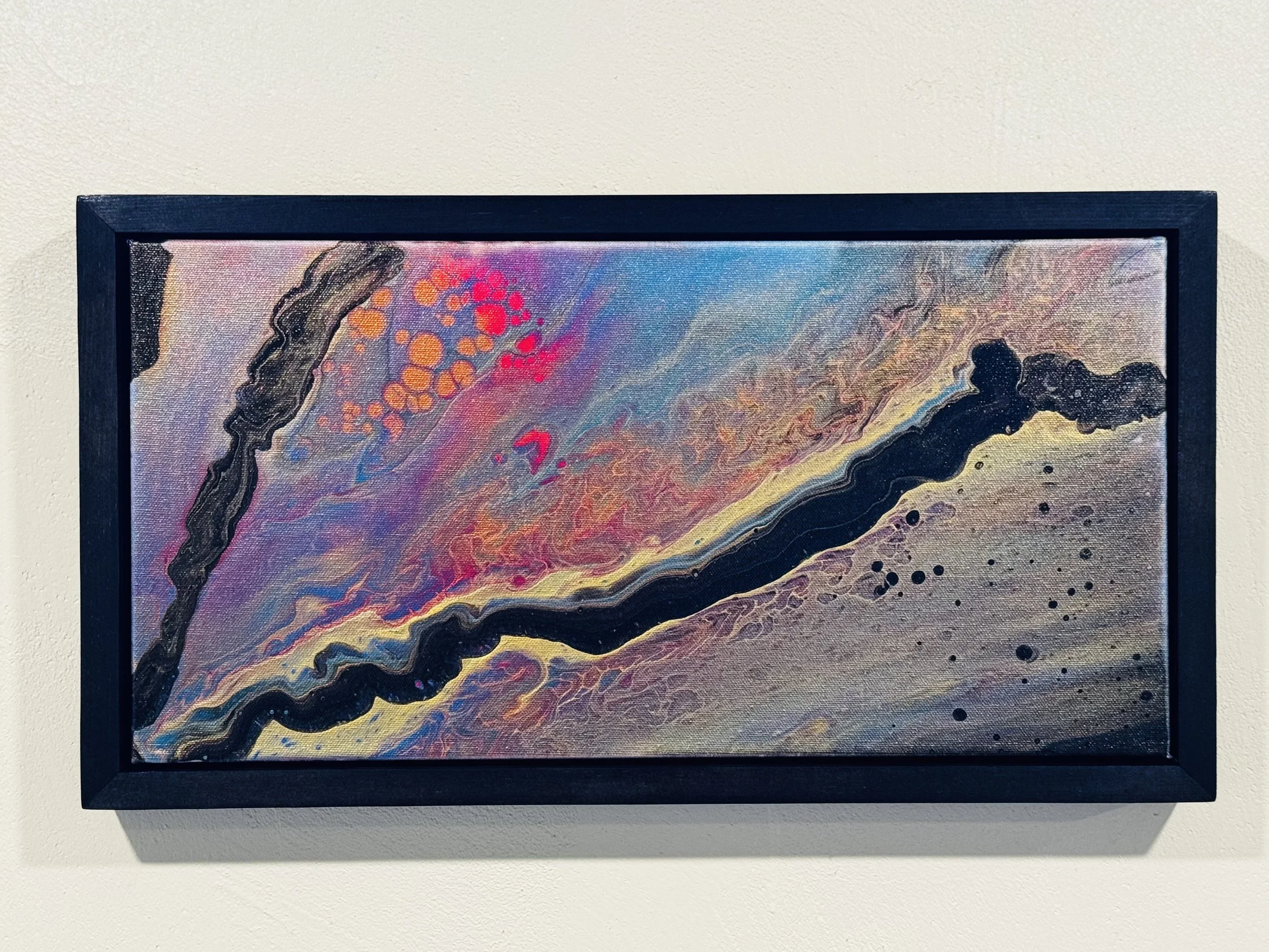 10" x 20" Framed Original Acrylic Artwork