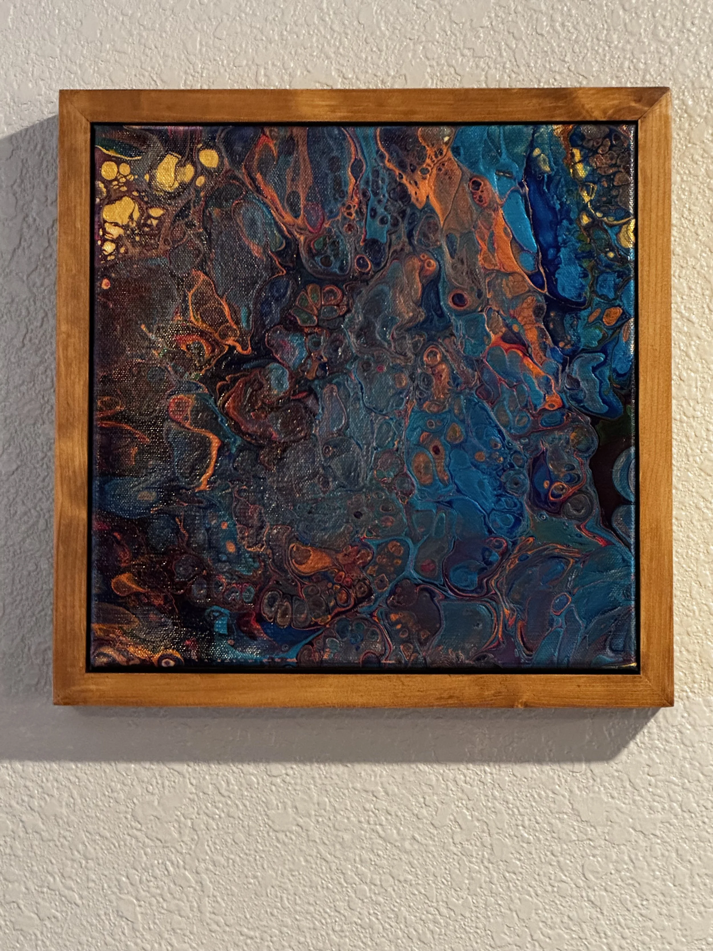 12" x 12" Original Framed Acrylic Artwork.