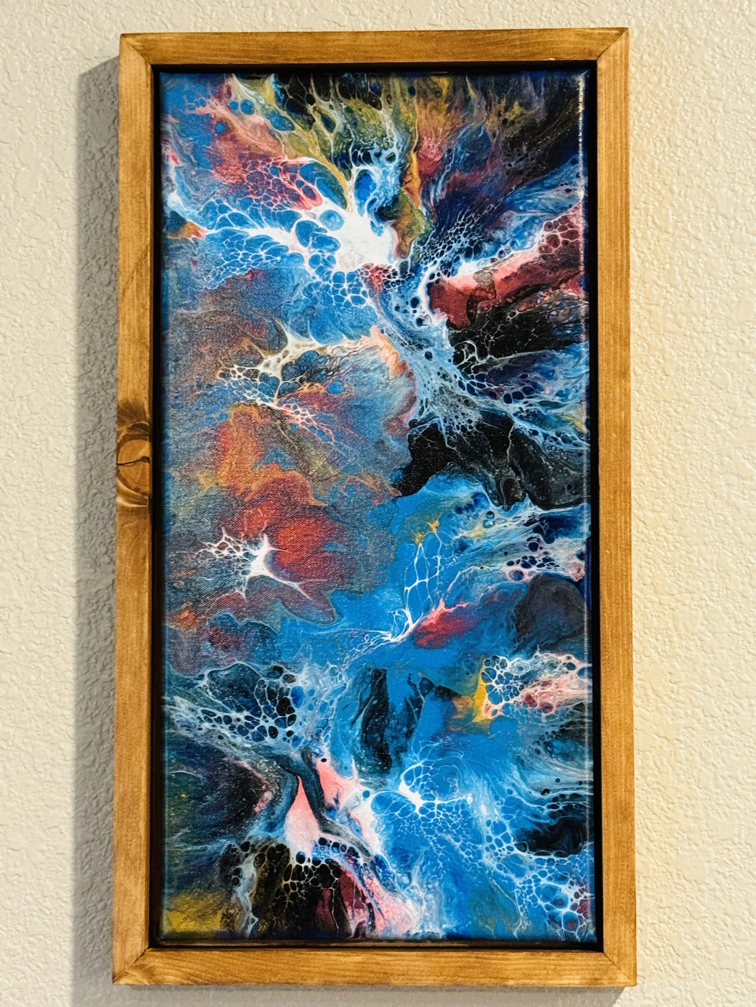 10" x 20" Framed Original Acrylic Artwork