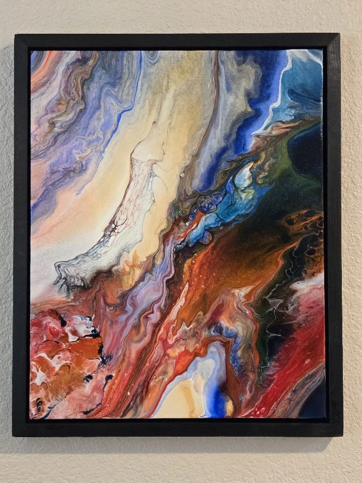 16" x 20"  Framed Original Acrylic Artwork