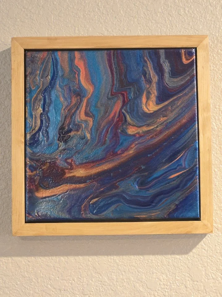 10" x 10"  Framed Original Acrylic Artwork