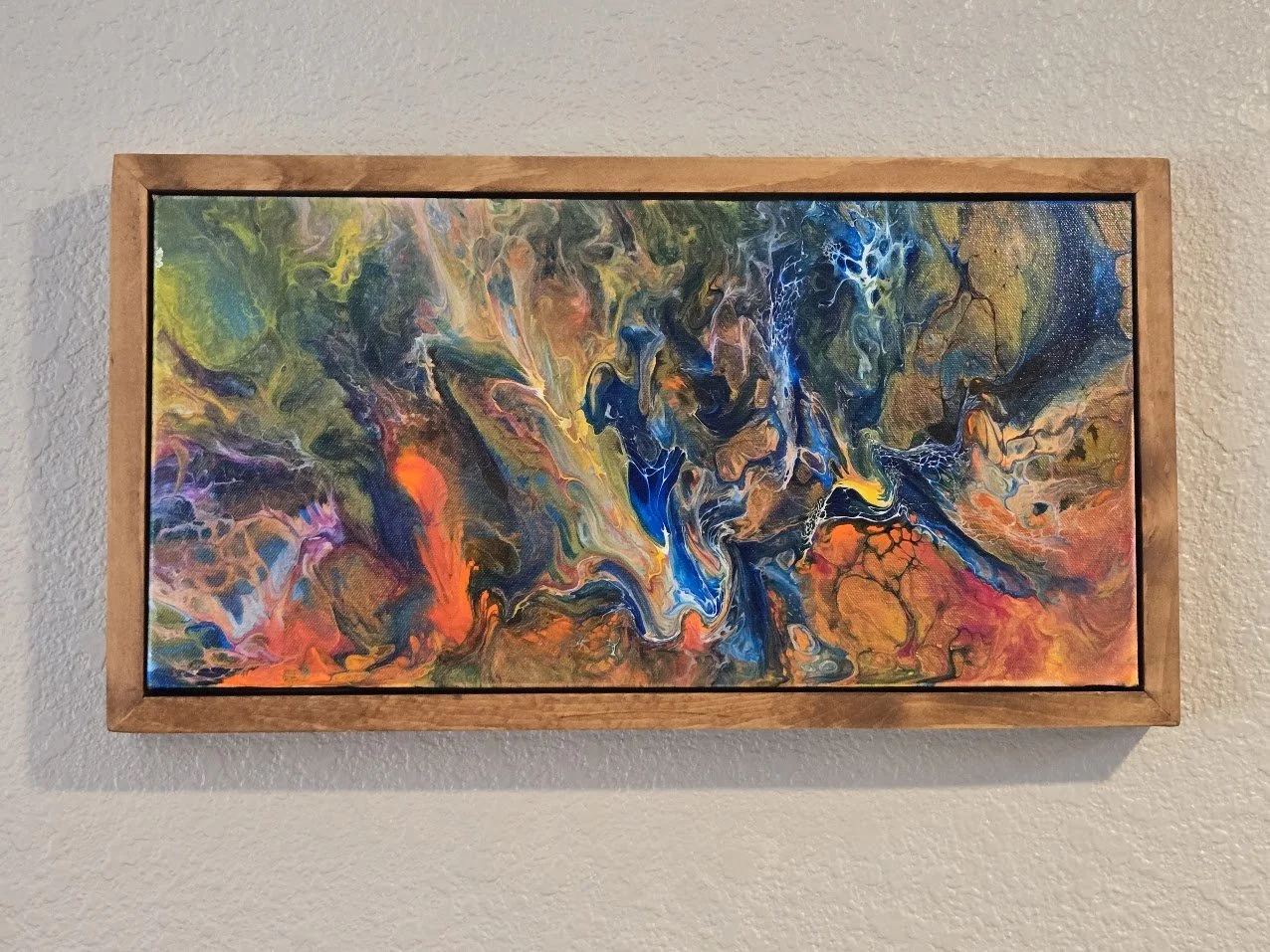 10" x 20" Framed Original Acrylic Artwork