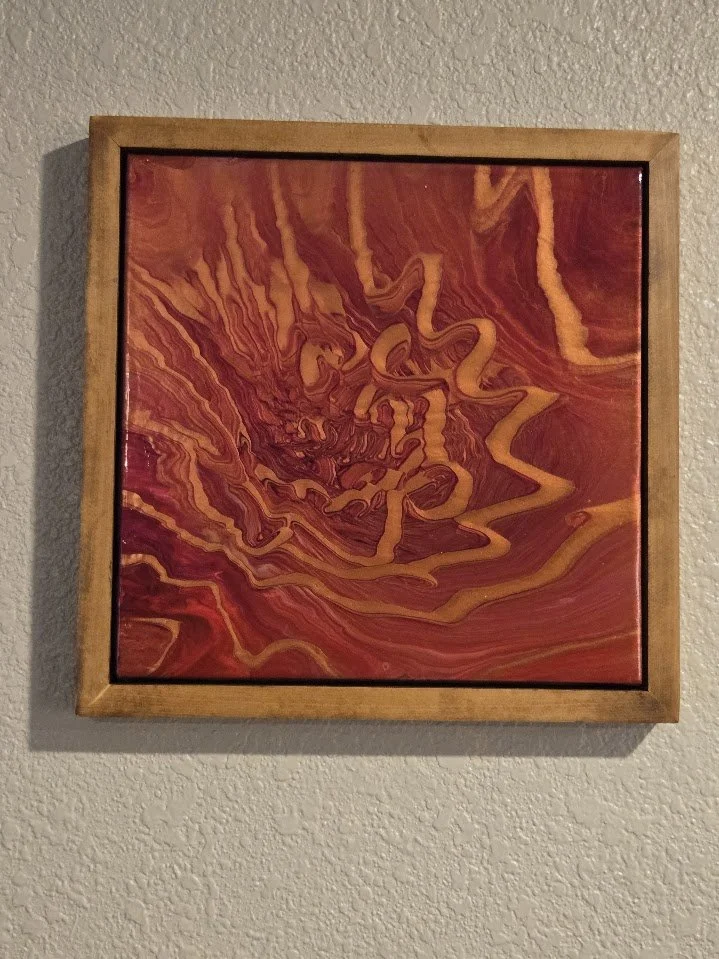 12" x 12"  Framed Original Acrylic Artwork