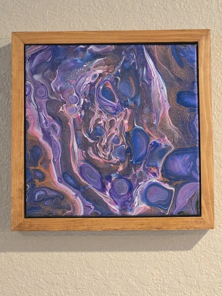 10" x 10" Framed Original Acrylic Artwork