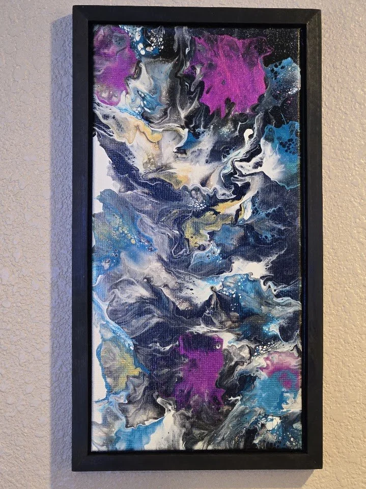 10" x 20" Framed Original Acrylic Artwork