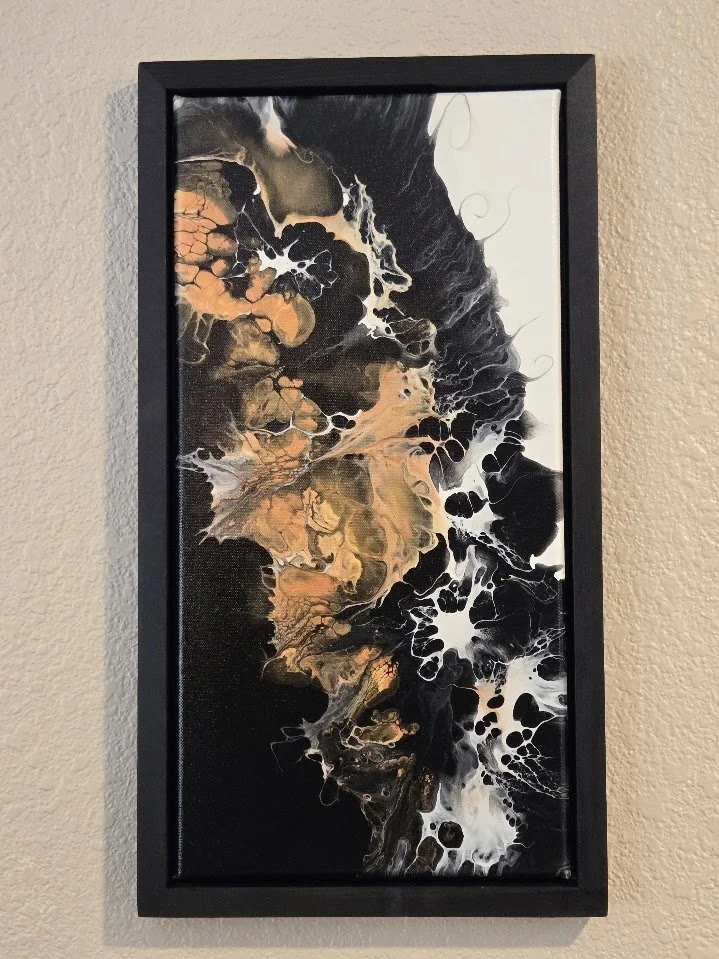 10" x 20" Framed Original Acrylic Artwork