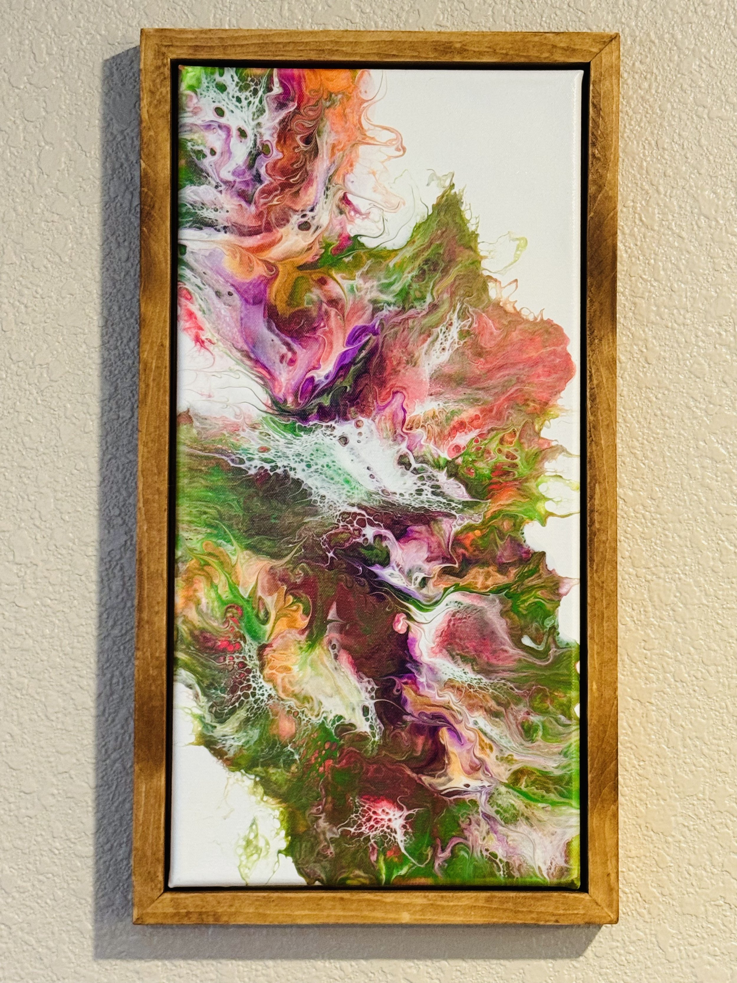 10" x 20" Framed Original Acrylic Artwork