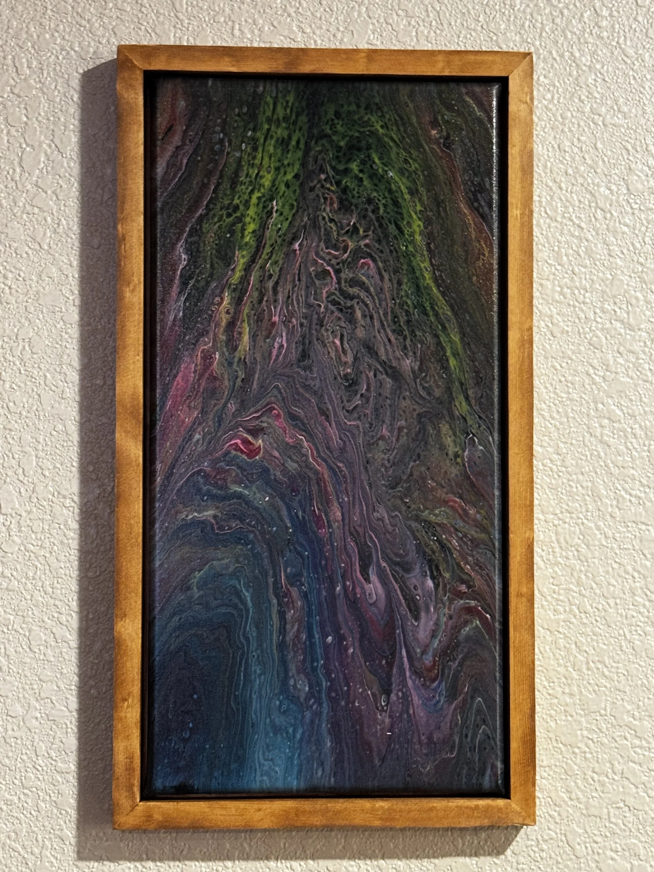 10" x 20" Framed Original Acrylic Artwork