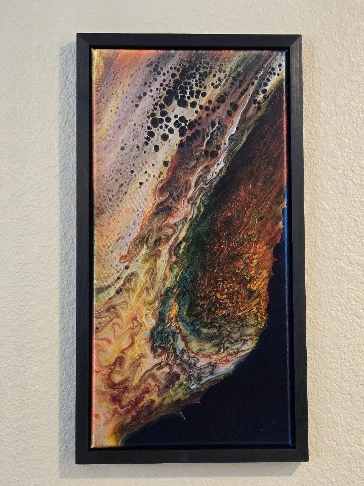 12" x 24"  Framed Original Acrylic Artwork