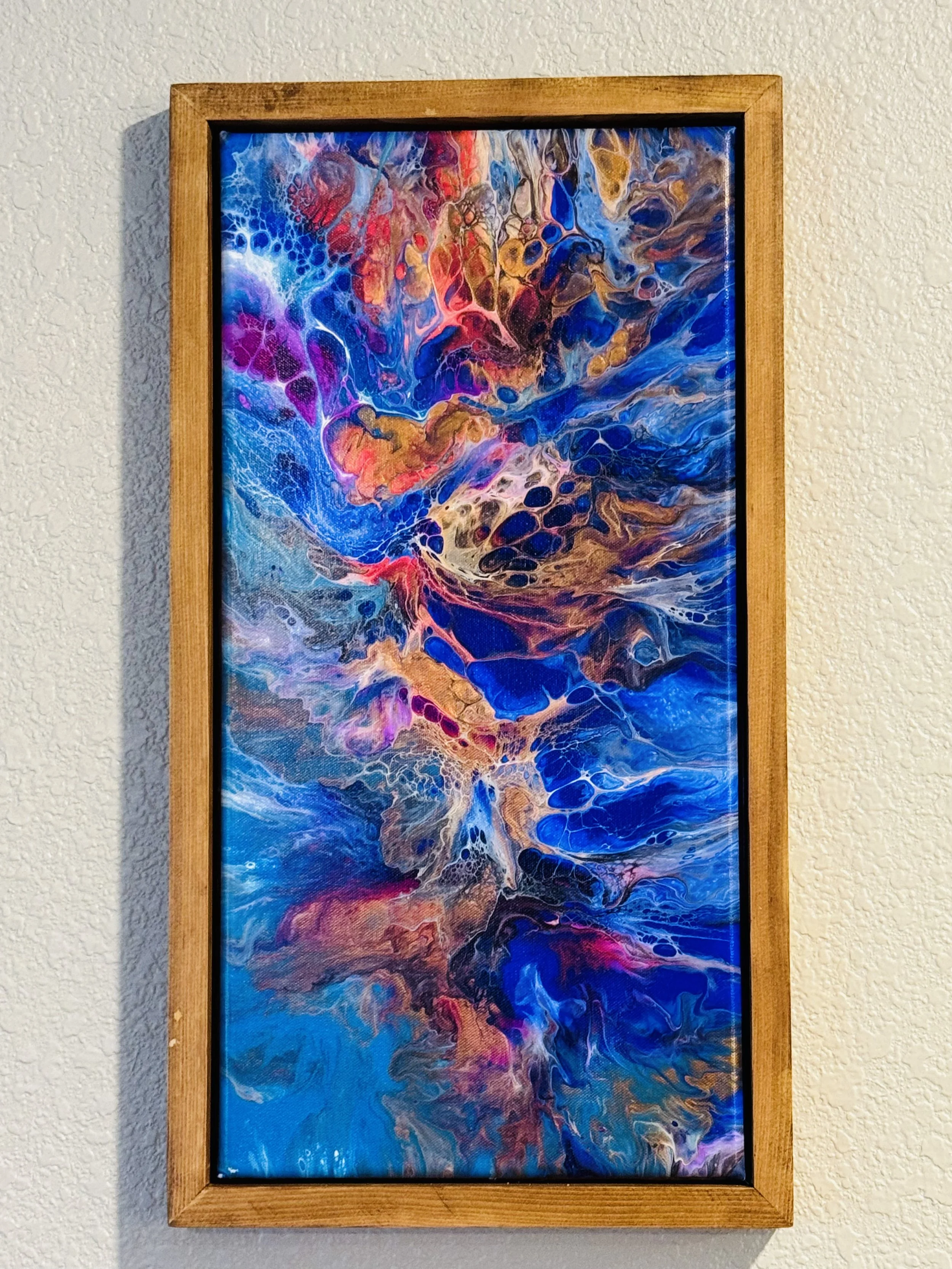 10" x 20" Framed Original Acrylic Artwork