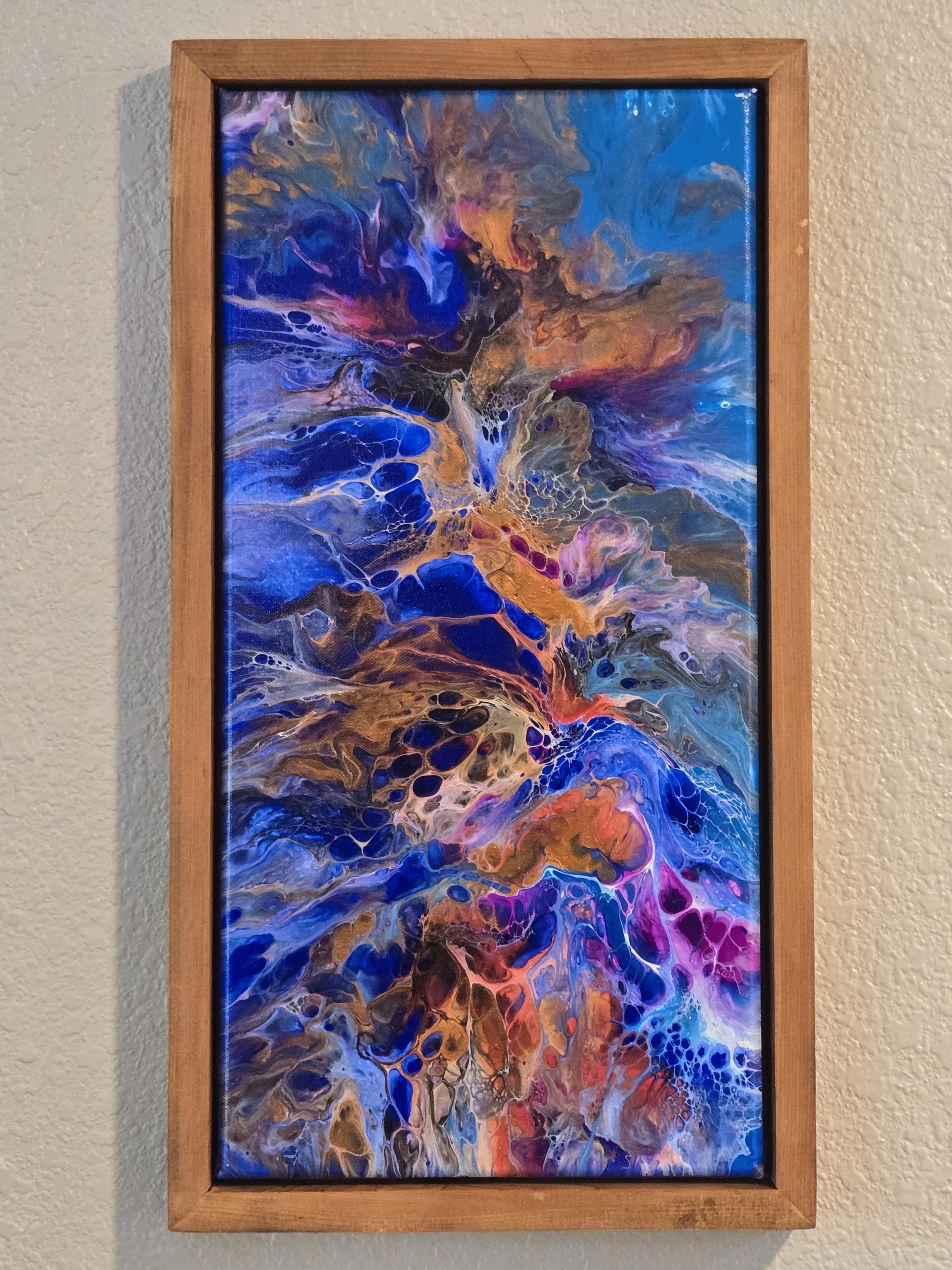 10" x 20" Framed Original Acrylic Artwork