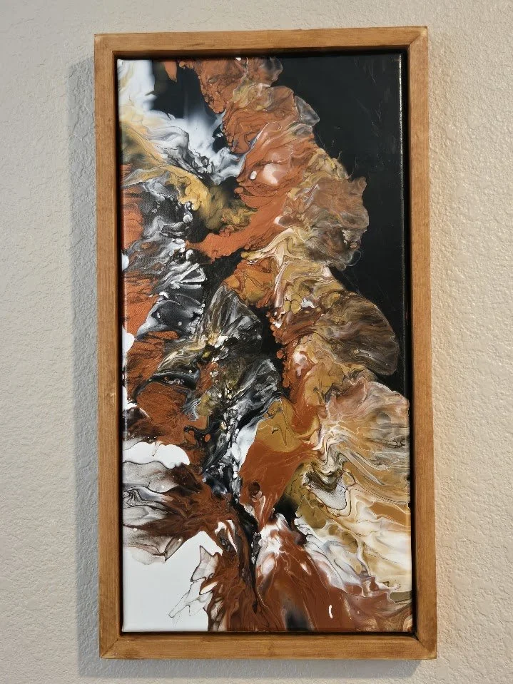 12" x 24"  Framed Original Acrylic Artwork