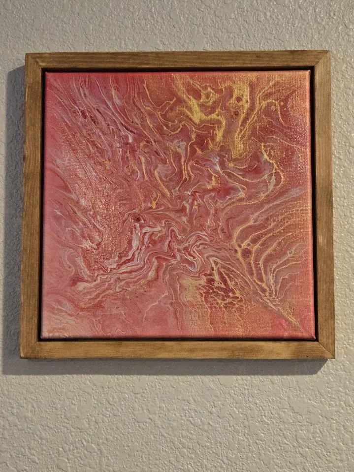 12" x 12"  Framed Original Acrylic Artwork