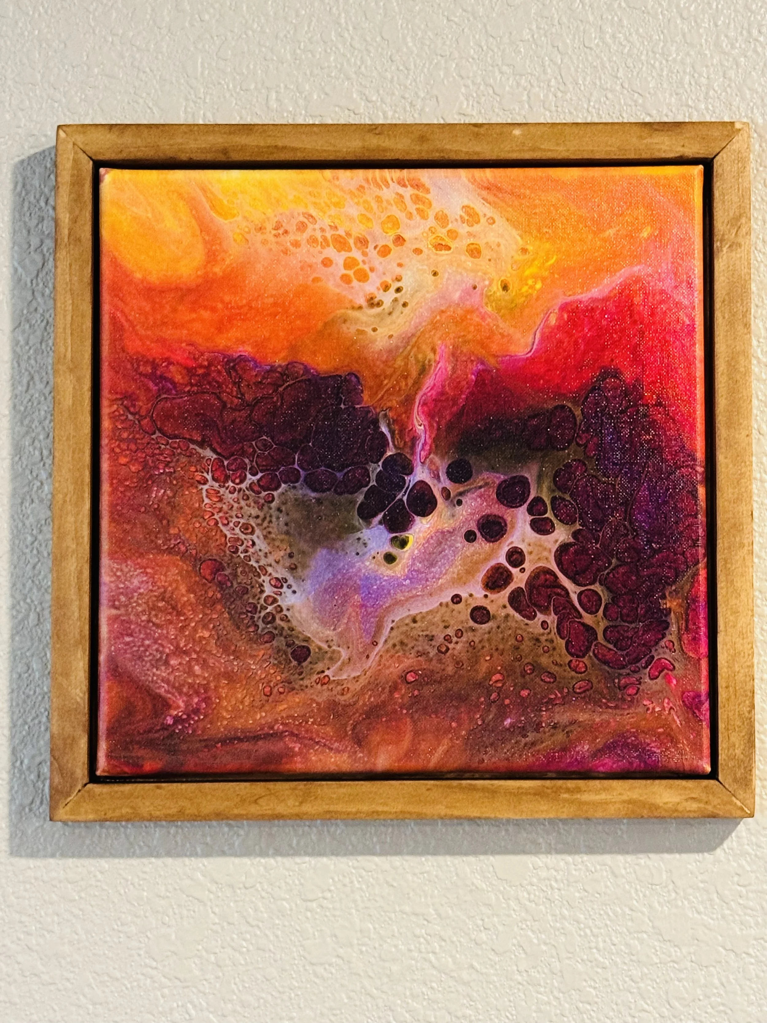 12" x 12" Framed Original Acrylic Artwork
