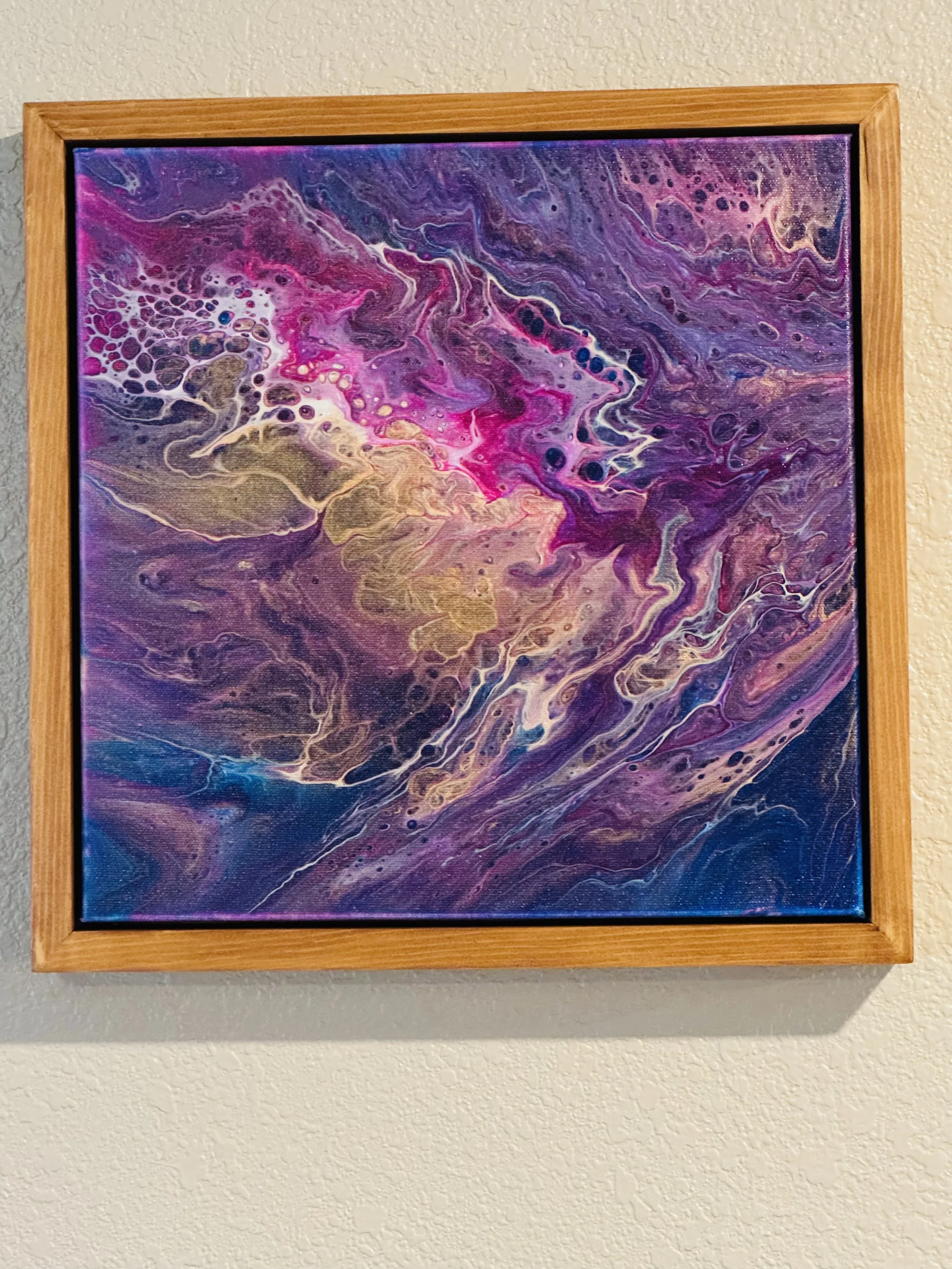 14" x 14" Original Framed Acrylic Artwork