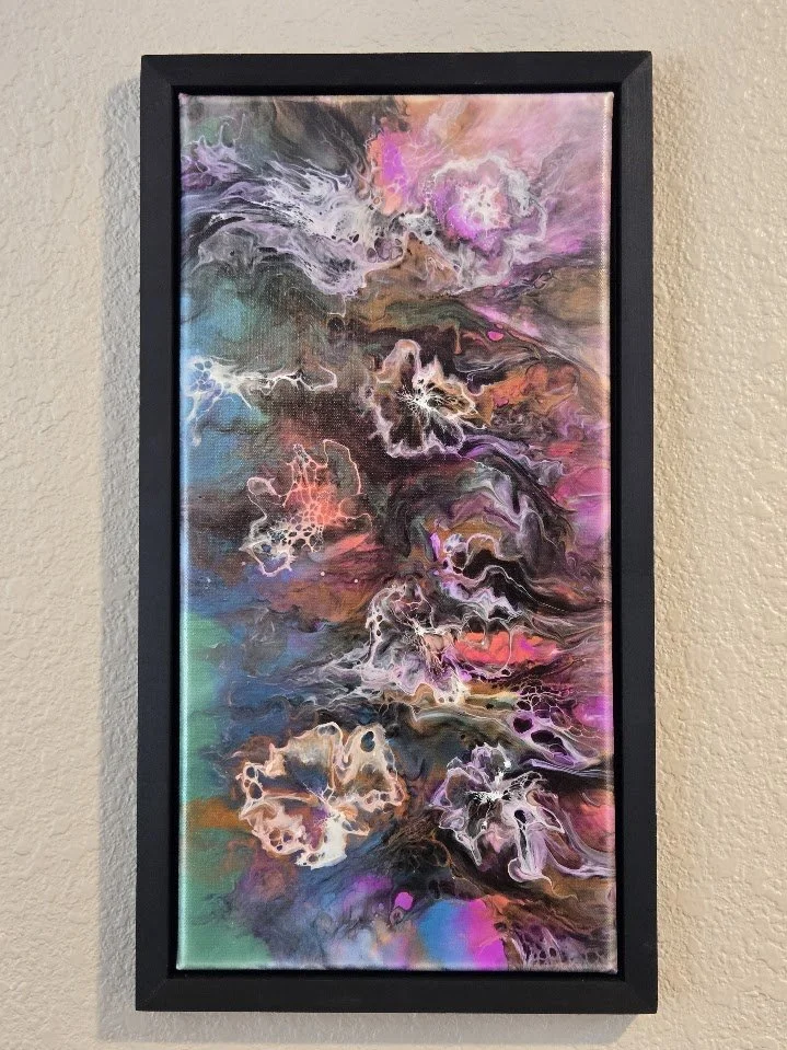10" x 20" Framed Original Acrylic Artwork