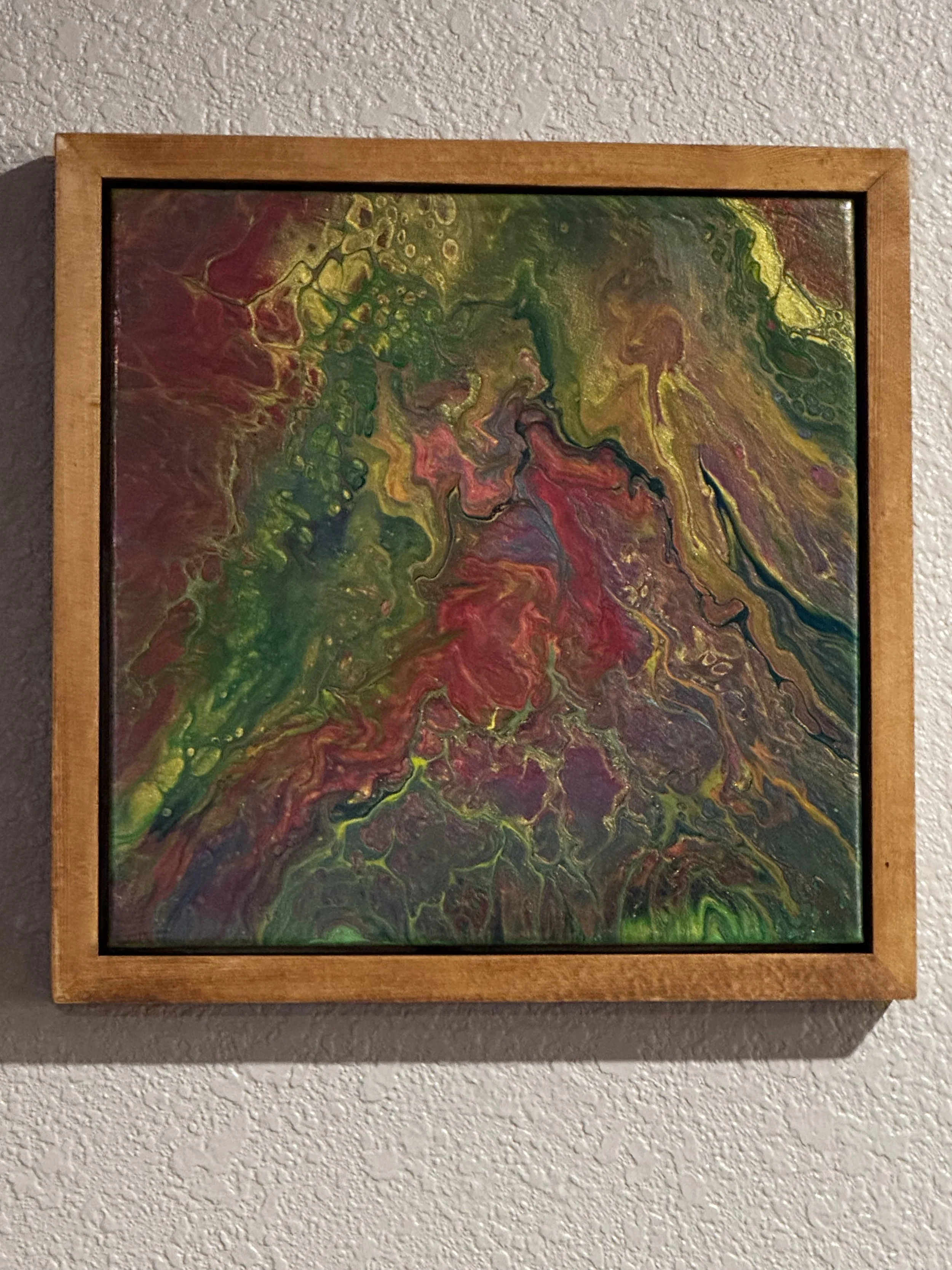 14" x 14" Framed Original Acrylic Artwork  (Sold)