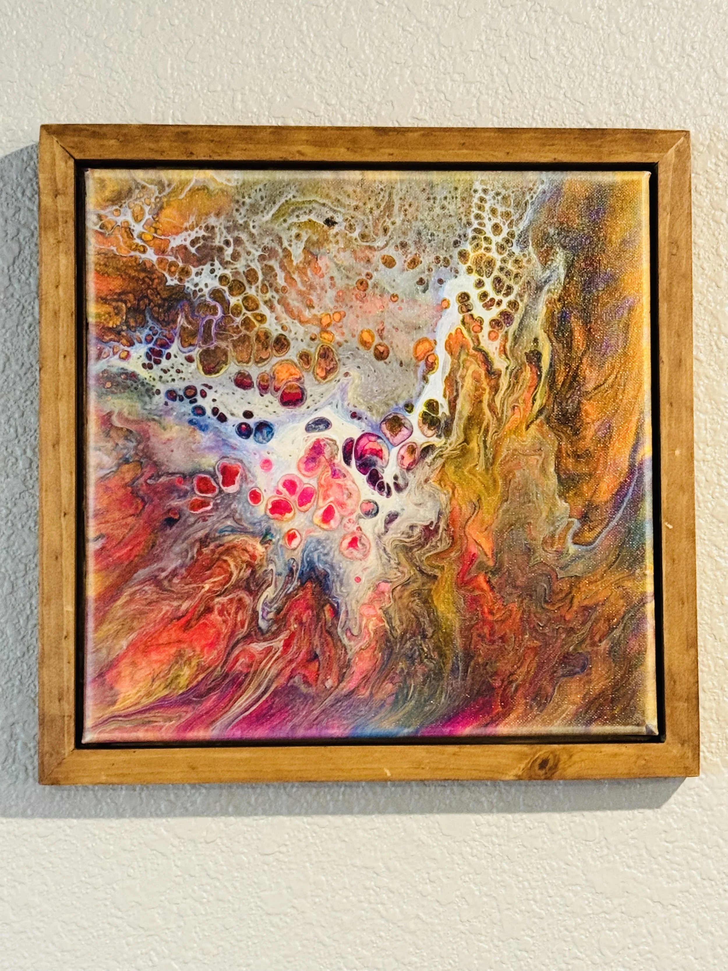 12" x 12" Framed Original Acrylic Artwork