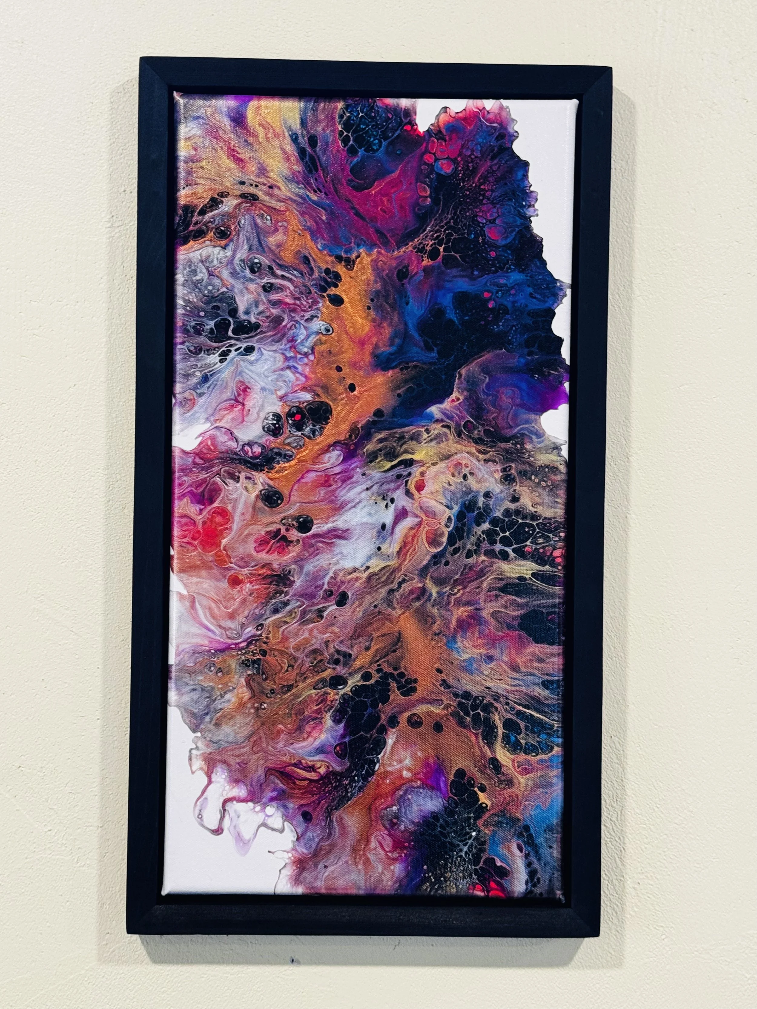 10" x 20" Framed Original Acrylic Artwork