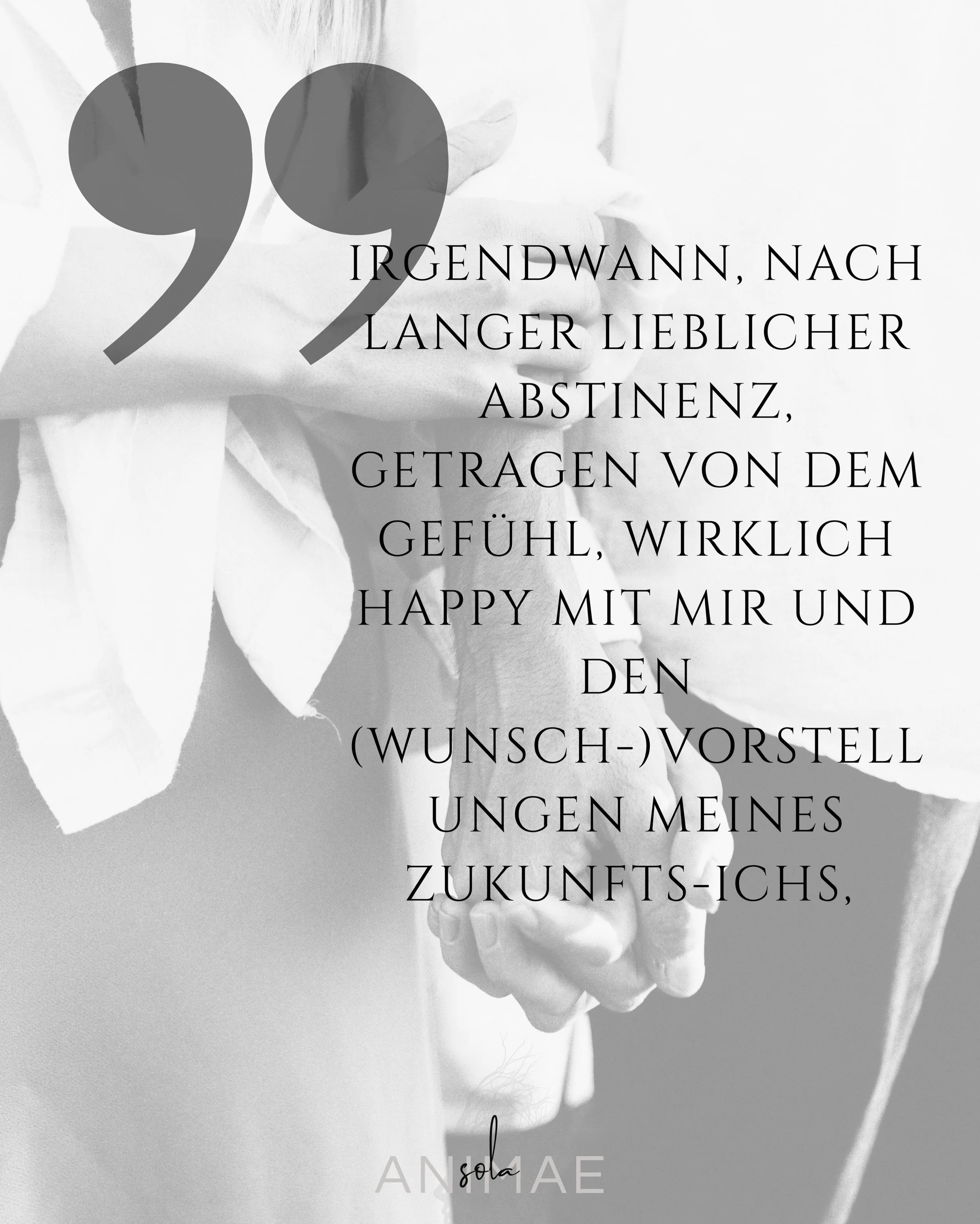 Ich musste erst gehen, um zu verstehen, wie sich Liebe anf&uuml;hlen kann.
Das klingt im ersten Moment ziemlich bescheuert. Ich wei&szlig;.
Ich hatte eine Beziehung verlassen, in der niemand gegen mich k&auml;mpfte. 
In der nichts kaputtging und in d
