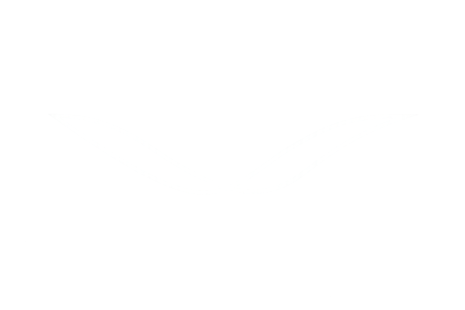 Infinity Clean, Reinigungsfirma in Belrin, Logo mit zwei weißen, sich kreuzenden, pendelartigen Linien, die eine symmetrische, wellenartige Form bilden.