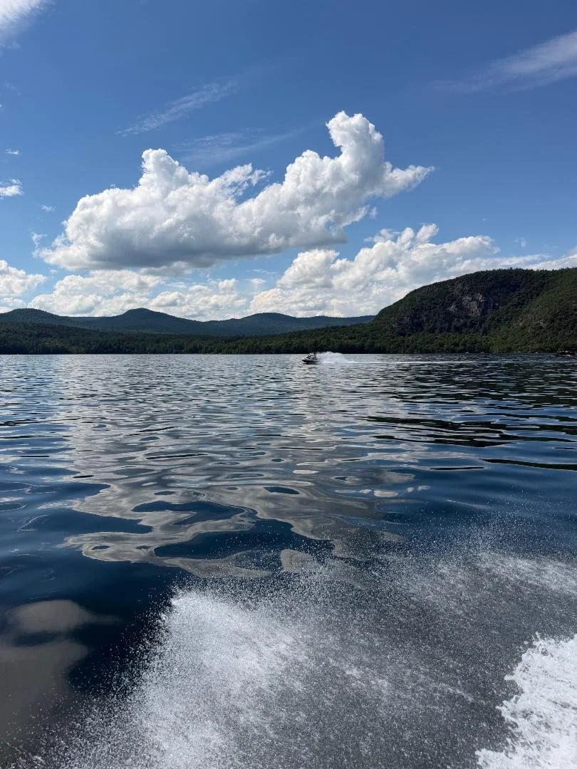 Peaceful view of Lake George in the Adirondacks