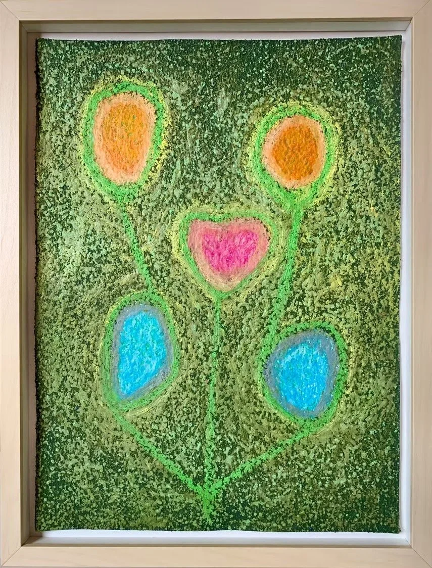 PRIMAVERA, 2025
sekatekniikka paperille, 42x32 cm, kehystetty